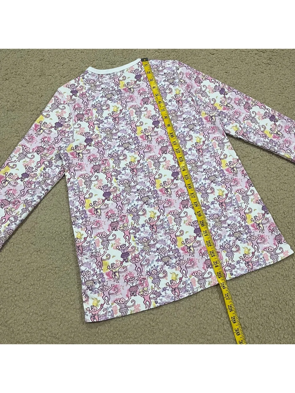 Love Shack Fancy Roller Rabbit Womens Pajama Long Sleeve Top Size Medium